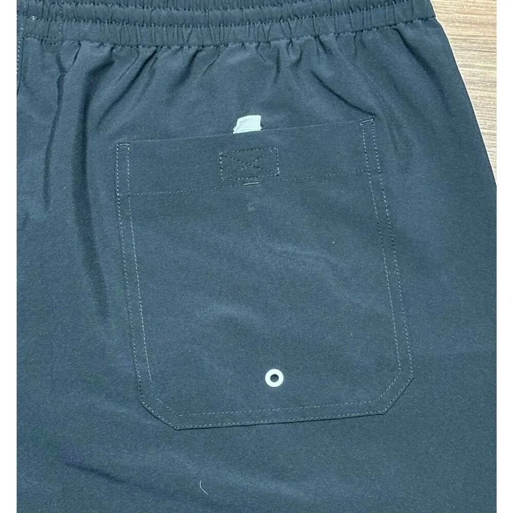 Todd Snyder Classic Solid Weekend Swim Shorts Mesh Lined Men's Sz XL Pitch Black
